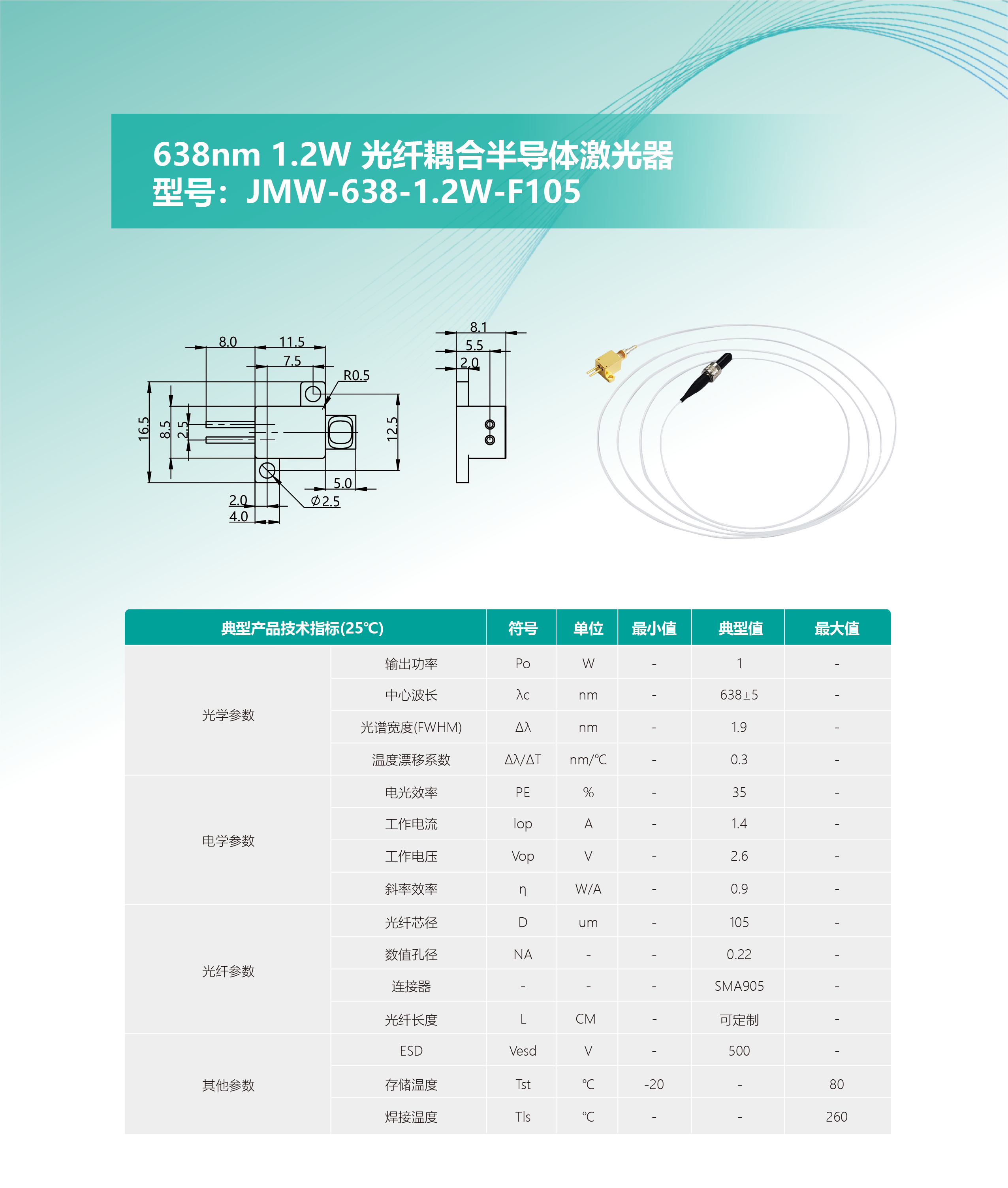 JMW-638-1.2W-F105 方形 网站