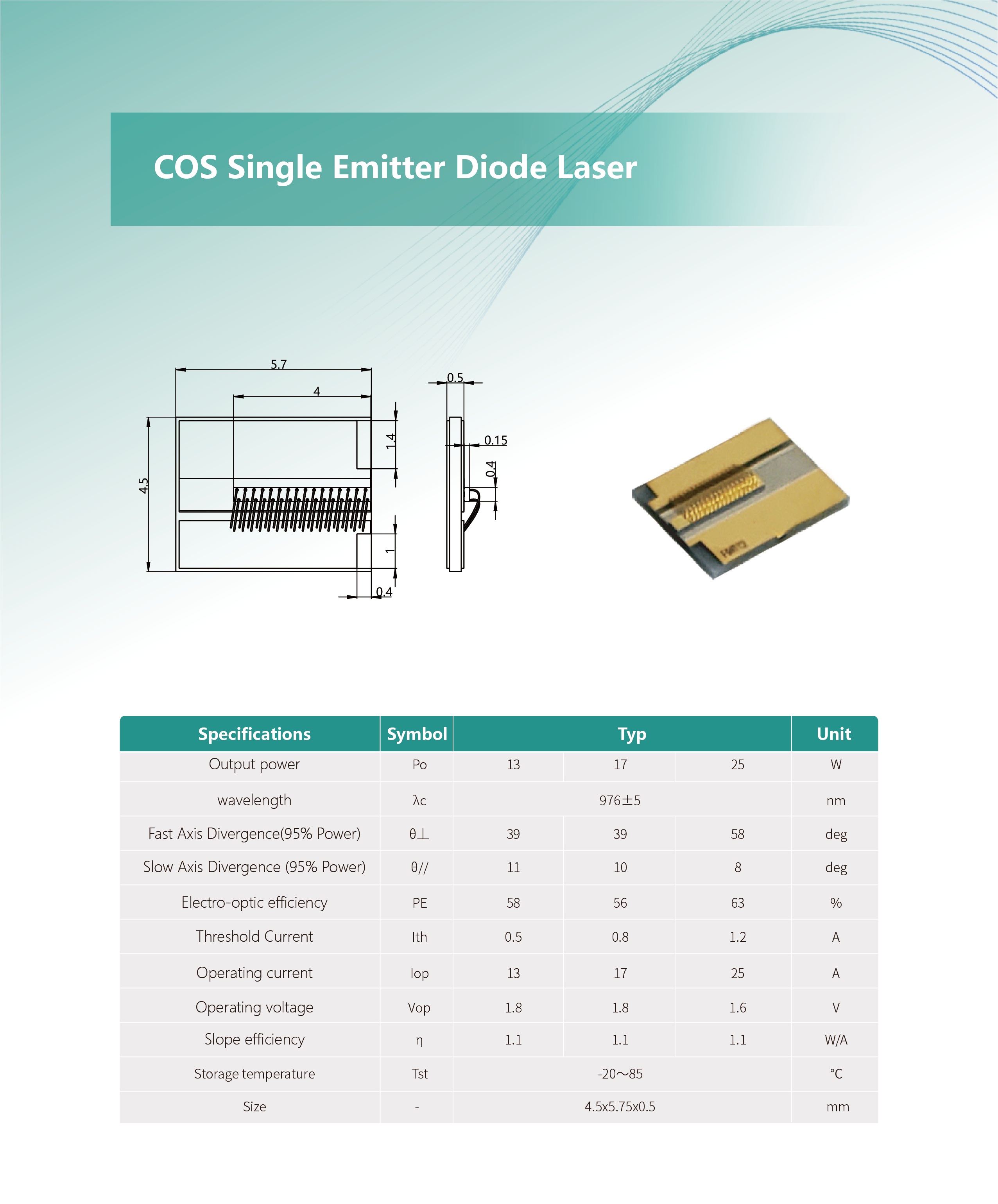 COS 封装半导体激光器 网站 英文